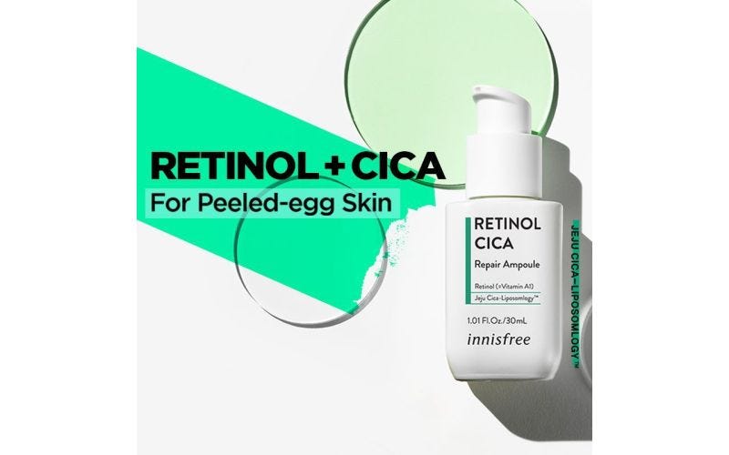 Retinol + Cica for peeled egg skin
